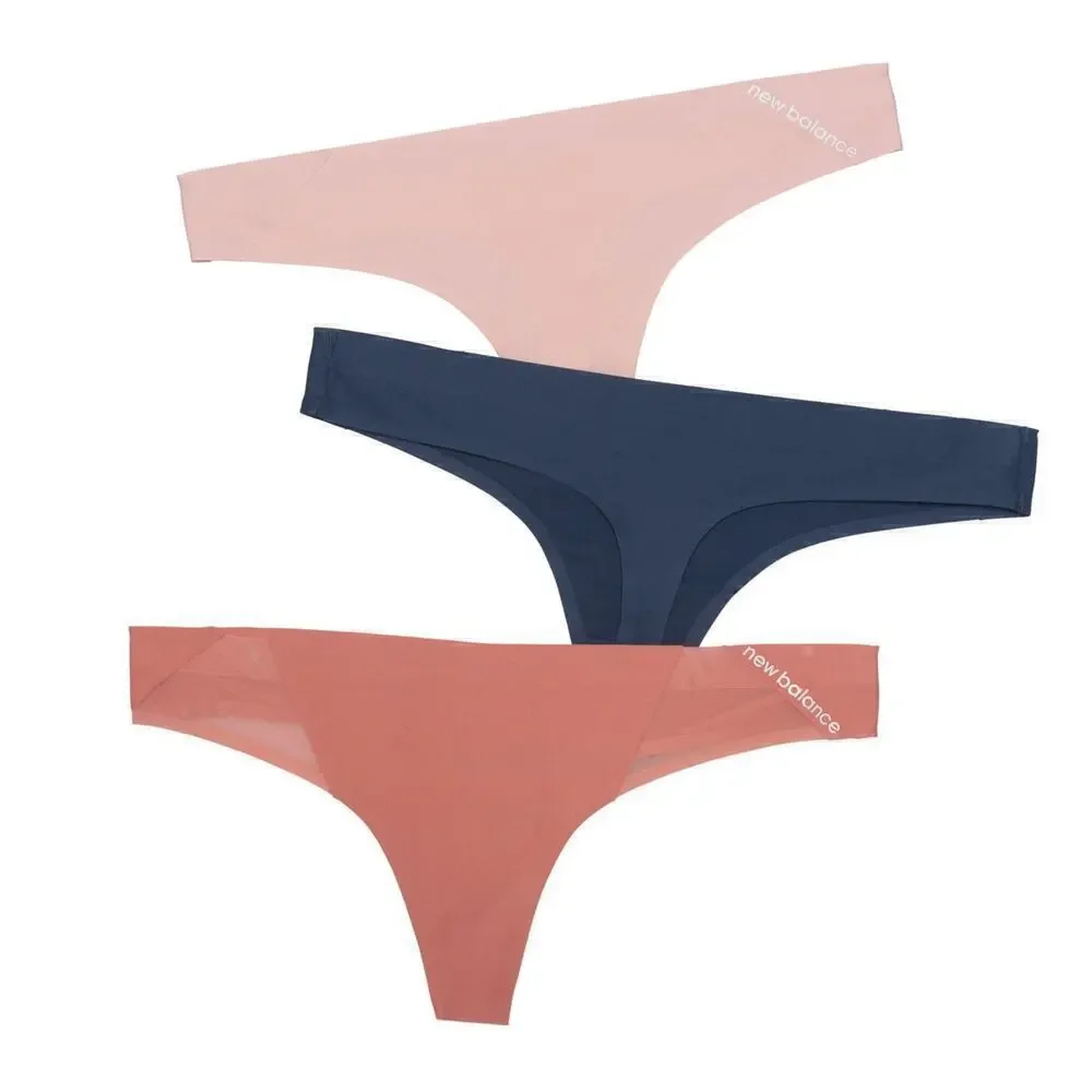 NWT New Balance Women's 3-Pack No-Show Laser-cut Bonded Thong